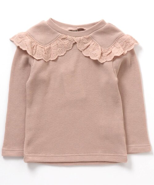 apres les cours(アプレレクール)の「/ビッグカラーTシャツ(Tシャツ/カットソー・キッズ・イエロー/サーモンピンク/その他2/アイボリー/サックスブルー・80/100/140/120/130/110/90)」の17枚目の写真