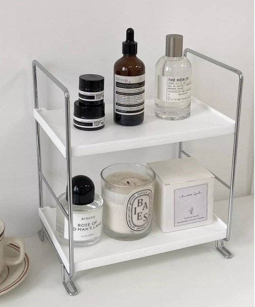 ammy.（エイミードット）の「【 ammy. / エイミードット 】 シンプル 二段 収納棚 ラック（収納グッズ・レディース・A/B・FREE）」の2枚目の写真