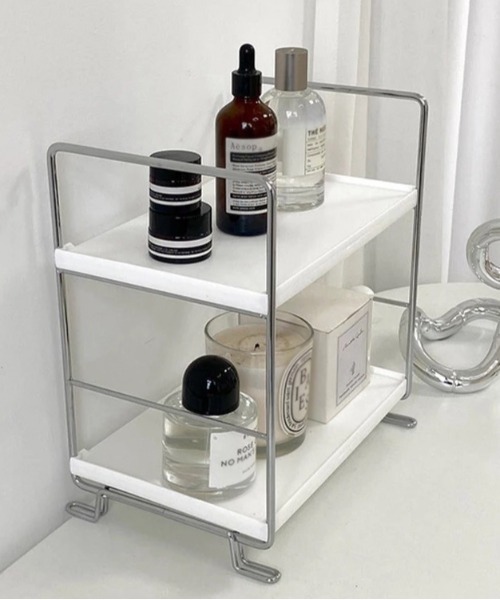 ammy.（エイミードット）の「【 ammy. / エイミードット 】 シンプル 二段 収納棚 ラック（収納グッズ・レディース・A/B・FREE）」の5枚目の写真