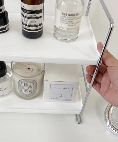 ammy.（エイミードット）の「【 ammy. / エイミードット 】 シンプル 二段 収納棚 ラック（収納グッズ・レディース・A/B・FREE）」の4枚目の写真