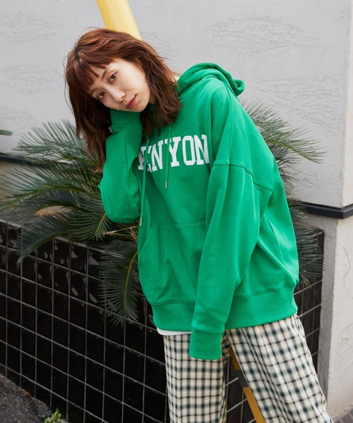 Auntie Rosa Holiday（アンティローザホリデー）の「裏毛ロゴスウェットパーカー（スウェット・レディース・オフホワイト/ネイビー/グレー/グリーン・FREE）」の10枚目の写真