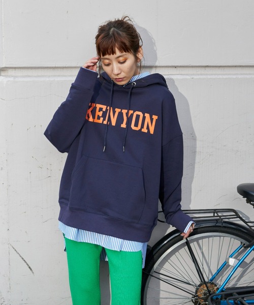 Auntie Rosa Holiday（アンティローザホリデー）の「裏毛ロゴスウェットパーカー（スウェット・レディース・オフホワイト/ネイビー/グレー/グリーン・FREE）」の6枚目の写真