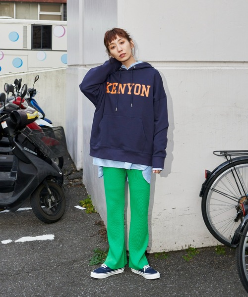 Auntie Rosa Holiday（アンティローザホリデー）の「裏毛ロゴスウェットパーカー（スウェット・レディース・オフホワイト/ネイビー/グレー/グリーン・FREE）」の18枚目の写真