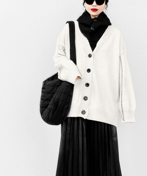LVEU.(ラブユ.)の「Quilted shoulder bag / キルティングショルダーバッグ(Ai select)(ショルダーバッグ・レディース・ブラック/アイボリー・FREE)」の18枚目の写真