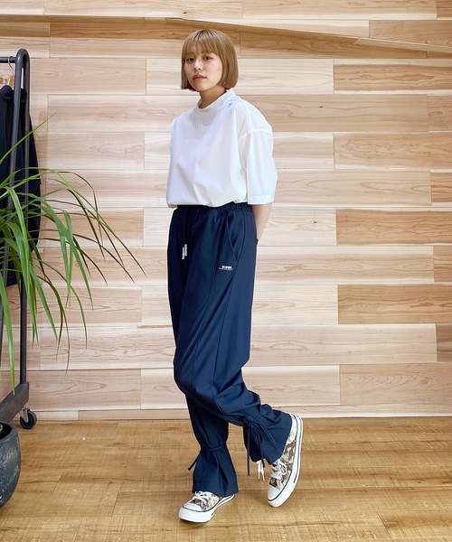 SUPERTHANKS（スーパーサンクス）の「ドライ速乾性ワンポイントトラックパンツ セットアップ （ユニセックス）（その他パンツ・メンズ・ネイビー/ブラック/グリーン/グレー・S/L/M）」の6枚目の写真