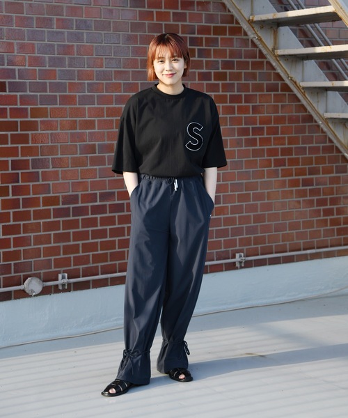 SUPERTHANKS（スーパーサンクス）の「ドライ速乾性ワンポイントトラックパンツ セットアップ （ユニセックス）（その他パンツ・メンズ・ネイビー/ブラック/グリーン/グレー・S/L/M）」の15枚目の写真