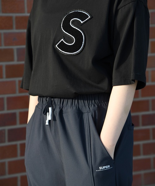 SUPERTHANKS（スーパーサンクス）の「ドライ速乾性ワンポイントトラックパンツ セットアップ （ユニセックス）（その他パンツ・メンズ・ネイビー/ブラック/グリーン/グレー・S/L/M）」の14枚目の写真