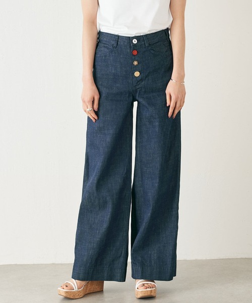 BEARDSLEY(ビアズリー)の「デニムバギー(その他パンツ・レディース・インディゴブルー・0/1)」の1枚目の写真