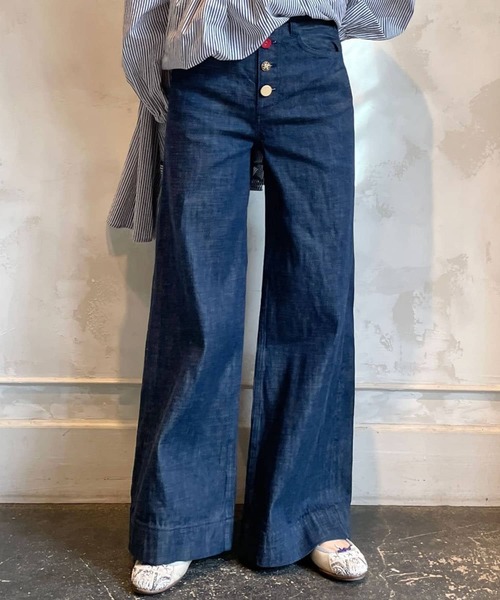 BEARDSLEY(ビアズリー)の「デニムバギー(その他パンツ・レディース・インディゴブルー・0/1)」の9枚目の写真