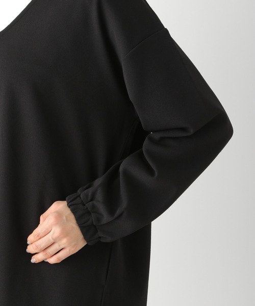 LEPSIM（レプシィム）の「【選べる丈シリーズ】フカVネックカットワンピース　261246（ワンピース・レディース・ライトブルー/ブラック・FREE/TALL）」の11枚目の写真