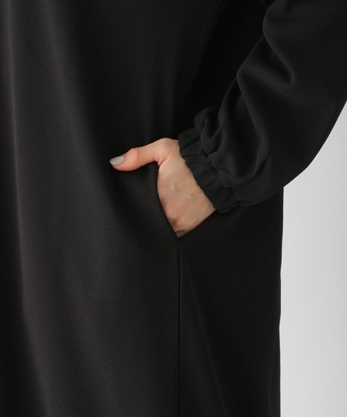 LEPSIM（レプシィム）の「【選べる丈シリーズ】フカVネックカットワンピース　261246（ワンピース・レディース・ライトブルー/ブラック・FREE/TALL）」の12枚目の写真