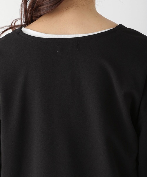 LEPSIM（レプシィム）の「【選べる丈シリーズ】フカVネックカットワンピース　261246（ワンピース・レディース・ライトブルー/ブラック・FREE/TALL）」の14枚目の写真