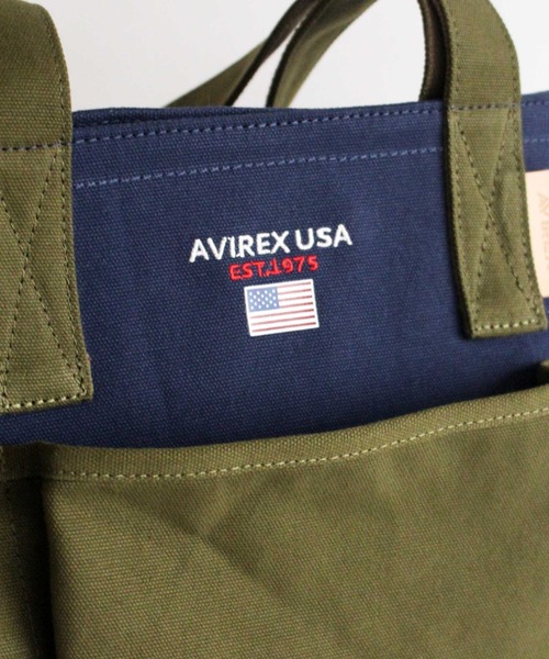 AVIREX（アヴィレックス）の「BERSA Ⅲ/ バーサ3/ トートバッグ / アヴィレックス / AVIREX（トートバッグ・メンズ・オフホワイト/ブラック/ネイビー・FREE）」の7枚目の写真