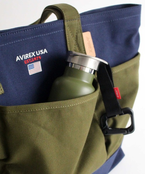 AVIREX（アヴィレックス）の「BERSA Ⅲ/ バーサ3/ トートバッグ / アヴィレックス / AVIREX（トートバッグ・メンズ・オフホワイト/ブラック/ネイビー・FREE）」の10枚目の写真