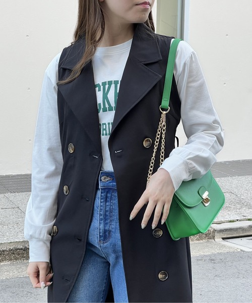 one way(ワンウェイ)の「デンバー2WAYショルダーバッグ(ショルダーバッグ・レディース・ブラック/ライトグリーン/ライトグレー/ホワイト・FREE)」の1枚目の写真