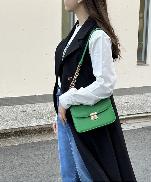 one way(ワンウェイ)の「デンバー2WAYショルダーバッグ(ショルダーバッグ・レディース・ブラック/ライトグリーン/ライトグレー/ホワイト・FREE)」の5枚目の写真