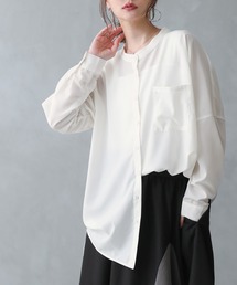 osharewalker | 『シンプルバンドカラーシャツ』(シャツ/ブラウス)