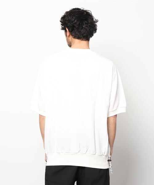 ROBES&CONFECTIONS（ローブスコンフェクションズ）の「Robes & Confections/ローブス&コンフェクションズ/シアサッカーショートスリーブ（Tシャツ/カットソー・メンズ・オフホワイト/グリーン/ネイビー・3/1）」の5枚目の写真