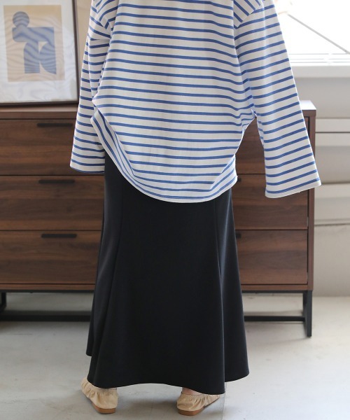 Bab(バブ)の「マーメイドロングスカート(スカート・レディース・グリーン/ブラック/ベージュ・M)」の12枚目の写真