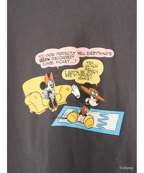 Disney（ディズニー）の「コミックプリント半袖カットプルオーバー/Disney（Tシャツ/カットソー・レディース・オフホワイト/チャコールグレー・FREE）」の6枚目の写真