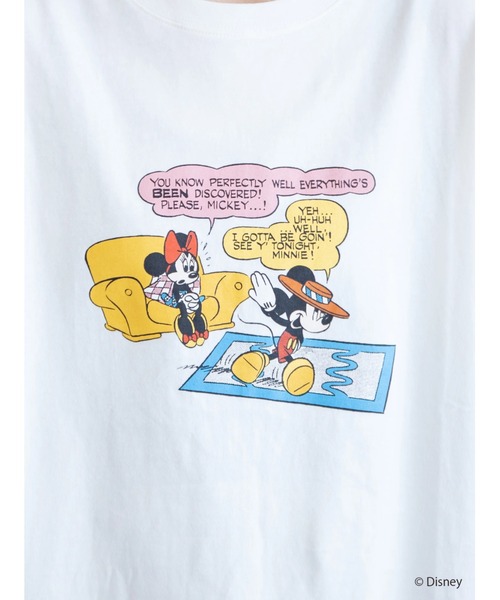 Disney（ディズニー）の「コミックプリント半袖カットプルオーバー/Disney（Tシャツ/カットソー・レディース・オフホワイト/チャコールグレー・FREE）」の11枚目の写真