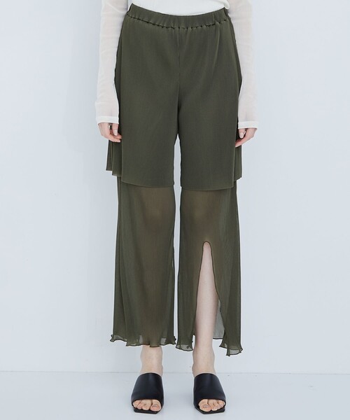 kotohayokozawa(コトハヨコザワ)の「【kotohayokozawa(コトハヨコザワ)】layered pants(その他パンツ・レディース・ブラック/カーキ・SMALL/MEDIUM)」の5枚目の写真