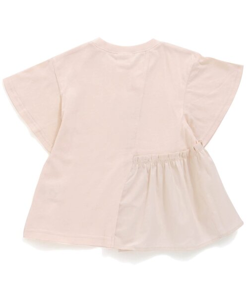 BREEZE（ブリーズ）の「アシンメトリー裾フリルTシャツ（Tシャツ/カットソー・キッズ・イエロー/オフホワイト/サックスブルー・100/120/130/90/140/110/80）」の9枚目の写真