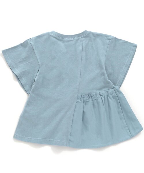 BREEZE（ブリーズ）の「アシンメトリー裾フリルTシャツ（Tシャツ/カットソー・キッズ・イエロー/オフホワイト/サックスブルー・100/120/130/90/140/110/80）」の4枚目の写真