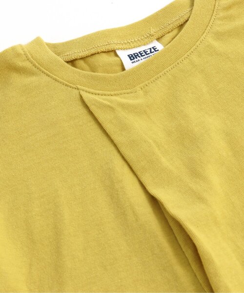 BREEZE（ブリーズ）の「アシンメトリー裾フリルTシャツ（Tシャツ/カットソー・キッズ・イエロー/オフホワイト/サックスブルー・100/120/130/90/140/110/80）」の10枚目の写真