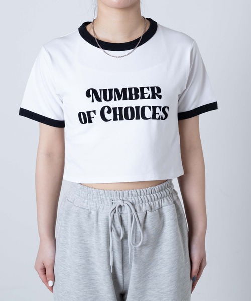 WEGO(ウィゴー)の「WEGO/リンガーチビT(Tシャツ/カットソー・レディース・ブラック/レッド/グリーン・FREE)」の14枚目の写真