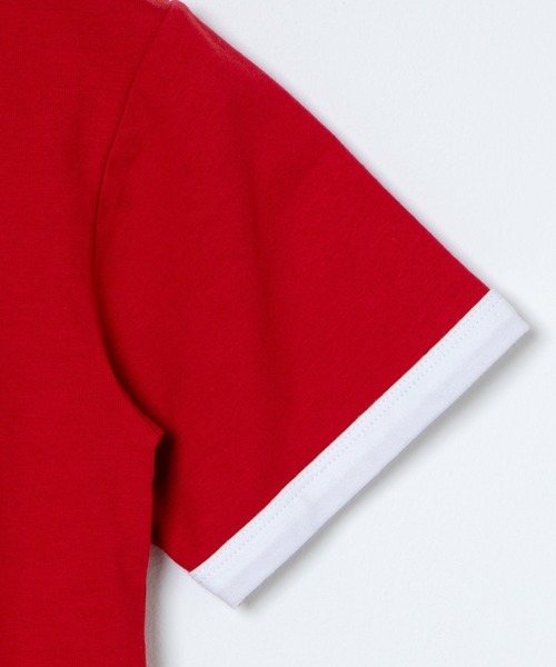 WEGO(ウィゴー)の「WEGO/リンガーチビT(Tシャツ/カットソー・レディース・ブラック/レッド/グリーン・FREE)」の18枚目の写真