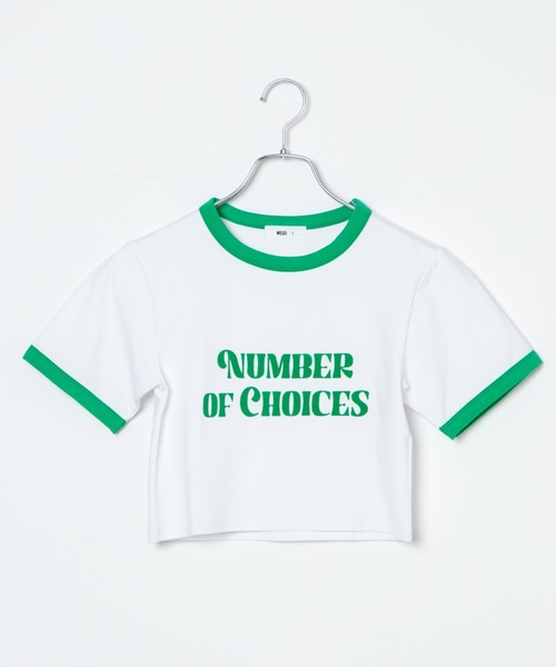 WEGO(ウィゴー)の「WEGO/リンガーチビT(Tシャツ/カットソー・レディース・ブラック/レッド/グリーン・FREE)」の22枚目の写真