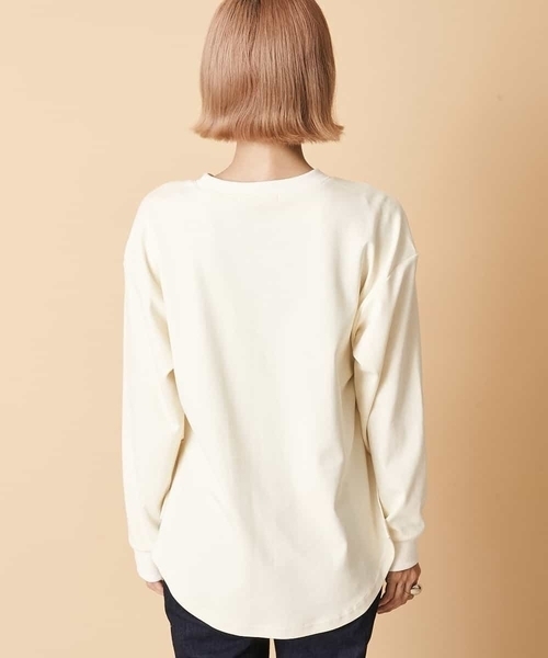 A de a.v.v(アードアー・ヴェ・ヴェ)の「フラワーフォトプリントTシャツ(Tシャツ/カットソー・レディース・アイボリー/ブラウン・38/36)」の12枚目の写真