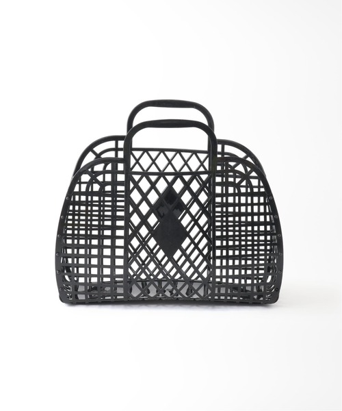 U by SPICK&SPAN(ユーバイスピックアンドスパン)の「【SUN JELLIES/サンジェリーズ】 PETRO BASKET LARGEハンドバッグ(ハンドバッグ・レディース・ブラック/ホワイト系その他/ベージュ・FREE)」の3枚目の写真
