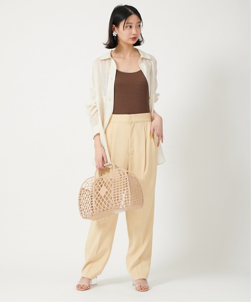 U by SPICK&SPAN(ユーバイスピックアンドスパン)の「【SUN JELLIES/サンジェリーズ】 PETRO BASKET LARGEハンドバッグ(ハンドバッグ・レディース・ブラック/ホワイト系その他/ベージュ・FREE)」の20枚目の写真