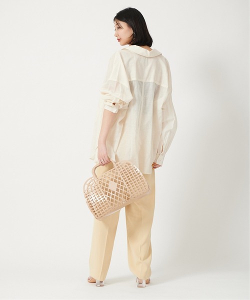 U by SPICK&SPAN(ユーバイスピックアンドスパン)の「【SUN JELLIES/サンジェリーズ】 PETRO BASKET LARGEハンドバッグ(ハンドバッグ・レディース・ブラック/ホワイト系その他/ベージュ・FREE)」の12枚目の写真