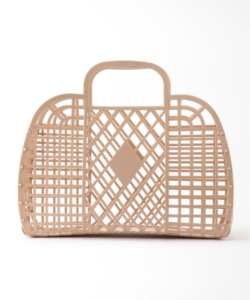 U by SPICK&SPAN(ユーバイスピックアンドスパン)の「【SUN JELLIES/サンジェリーズ】 PETRO BASKET LARGEハンドバッグ(ハンドバッグ・レディース・ブラック/ホワイト系その他/ベージュ・FREE)」の21枚目の写真