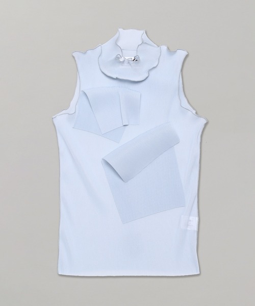 kotohayokozawa（コトハヨコザワ）の「kotohayokozawa NO SLEEVE TOP HIGH NECK TD22S-P02（タンクトップ・レディース・ベージュ/ホワイト/ブラック/ブルー/カーキ・FREE）」の14枚目の写真