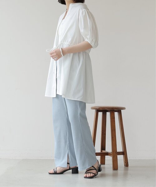 frames RAY CASSIN（フレームスレイカズン）の「スリット入り太リブパンツ（その他パンツ・レディース・サックスブルー/イエロー/キナリ・FREE）」の5枚目の写真