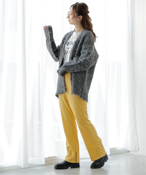 frames RAY CASSIN（フレームスレイカズン）の「スリット入り太リブパンツ（その他パンツ・レディース・サックスブルー/イエロー/キナリ・FREE）」の11枚目の写真