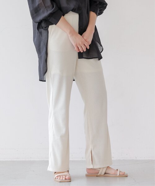 frames RAY CASSIN（フレームスレイカズン）の「スリット入り太リブパンツ（その他パンツ・レディース・サックスブルー/イエロー/キナリ・FREE）」の16枚目の写真