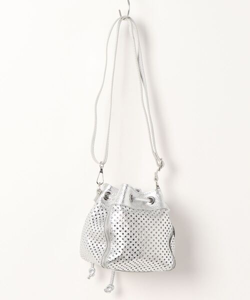 Liesse（リエス）の「【BEVINI】巾着型2WAYバッグ（ショルダーバッグ・レディース・シルバー・FREE）」の4枚目の写真