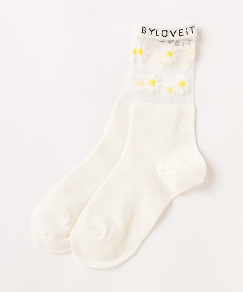 by LOVEiT(バイラビット)の「シアークルー丈ソックス(ソックス/靴下・キッズ・レッド/ブラック/グリーン/オフホワイト・L/M/S/LL)」の2枚目の写真