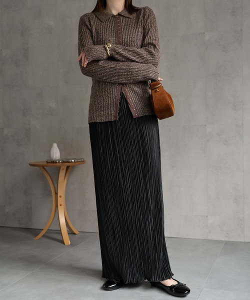 セール】【選べる素材】＜25SS新色登場＞ストレートプリーツ