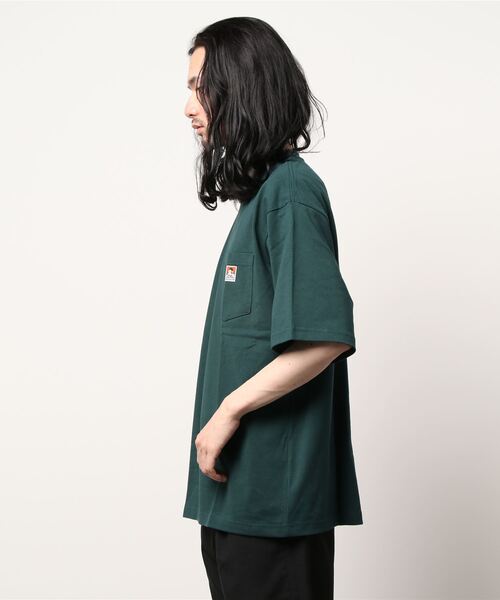 BEN DAVIS(ベンデイビス)の「【BEN DAVIS】ポケットビッグTシャツ(Tシャツ/カットソー・メンズ・イエロー/パープル/キャメル/ライトグレー/グレー/ロイヤルブルー/ダークグレー/ターコイズブルー/ブラック/グリーン/ホワイト/ベージュ/ライム・XL/L/M/S)」の14枚目の写真
