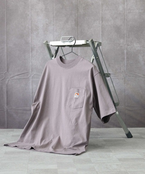 BEN DAVIS(ベンデイビス)の「【BEN DAVIS】ポケットビッグTシャツ(Tシャツ/カットソー・メンズ・イエロー/パープル/キャメル/ライトグレー/グレー/ロイヤルブルー/ダークグレー/ターコイズブルー/ブラック/グリーン/ホワイト/ベージュ/ライム・XL/L/M/S)」の5枚目の写真