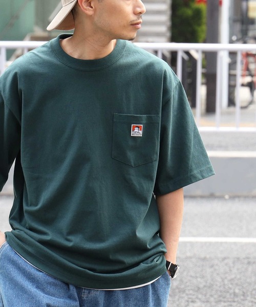 BEN DAVIS(ベンデイビス)の「【BEN DAVIS】ポケットビッグTシャツ(Tシャツ/カットソー・メンズ・イエロー/パープル/キャメル/ライトグレー/グレー/ロイヤルブルー/ダークグレー/ターコイズブルー/ブラック/グリーン/ホワイト/ベージュ/ライム・XL/L/M/S)」の9枚目の写真