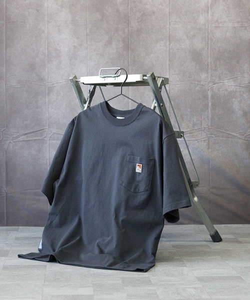 BEN DAVIS(ベンデイビス)の「【BEN DAVIS】ポケットビッグTシャツ(Tシャツ/カットソー・メンズ・イエロー/パープル/キャメル/ライトグレー/グレー/ロイヤルブルー/ダークグレー/ターコイズブルー/ブラック/グリーン/ホワイト/ベージュ/ライム・XL/L/M/S)」の6枚目の写真