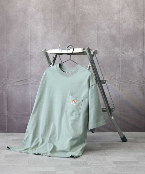 BEN DAVIS(ベンデイビス)の「【BEN DAVIS】ポケットビッグTシャツ(Tシャツ/カットソー・メンズ・イエロー/パープル/キャメル/ライトグレー/グレー/ロイヤルブルー/ダークグレー/ターコイズブルー/ブラック/グリーン/ホワイト/ベージュ/ライム・XL/L/M/S)」の22枚目の写真