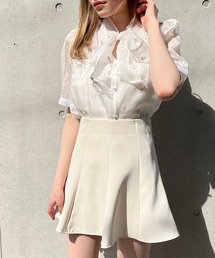 titty＆Co. PETIT by poyo | 【titty&Co.PETIT by POYO】シャイニー刺繍リボンブラウス(シャツ/ブラウス)